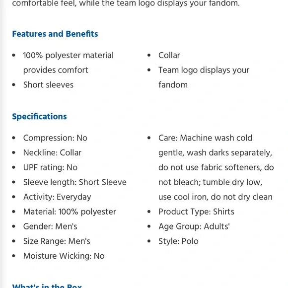 NWT!!  Antigua men’s Texas Rangers polo shirt, size small - Picture 3 of 12